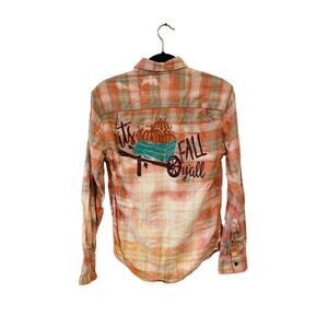 Darling Charlie’s Custom Flannel XS It’s Fall Y’all Button Up